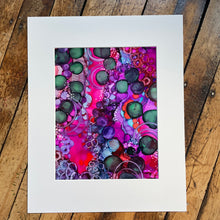 Load image into Gallery viewer, Original Alcohol Ink Abstract Painting | 11" x 14" (matted to 16" x 20")