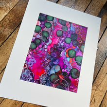 Load image into Gallery viewer, Original Alcohol Ink Abstract Painting | 11" x 14" (matted to 16" x 20")