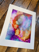 Load image into Gallery viewer, Original Alcohol Ink Abstract Painting | 8" x 10" (matted to 11" x 14")