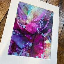 Load image into Gallery viewer, Original Alcohol Ink Abstract Painting | 8" x 10" (matted to 11" x 14")