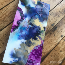 Load image into Gallery viewer, 'Viv' | Original Alcohol Ink Abstract Painting | 6"x12"