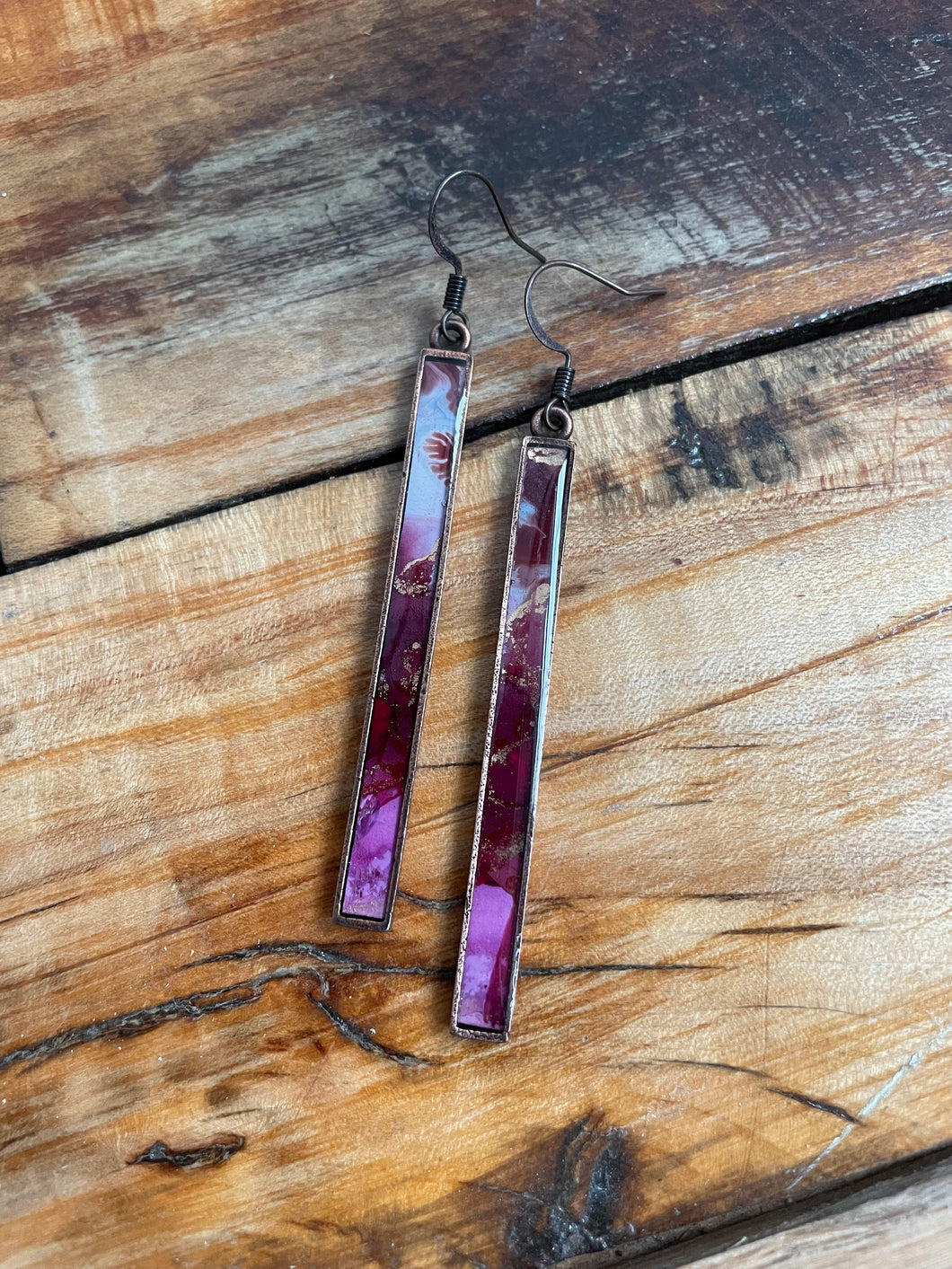 Alcohol Ink Earrings | 3
