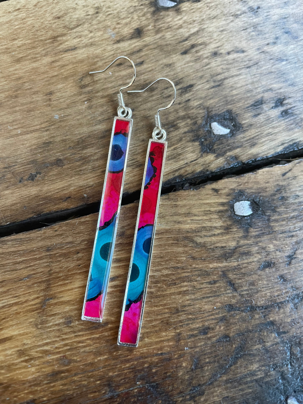 Alcohol Ink Earrings | 3