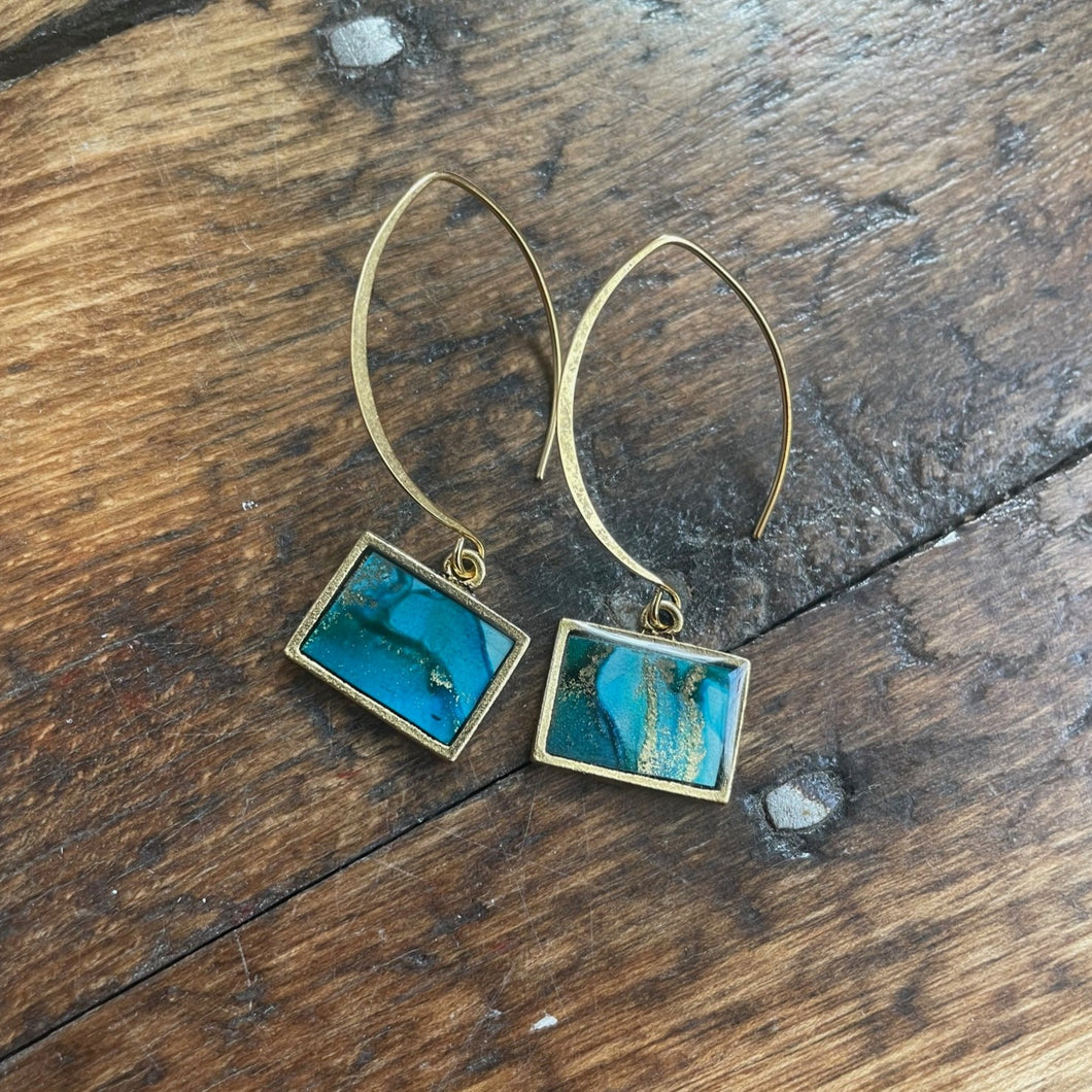 Alcohol Ink Earrings | 1.75