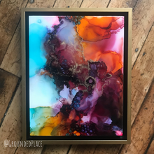 Load image into Gallery viewer, &#39;Eye of the Storm&#39; | Original Alcohol Ink Abstract Painting | 11&quot; x 14&quot;
