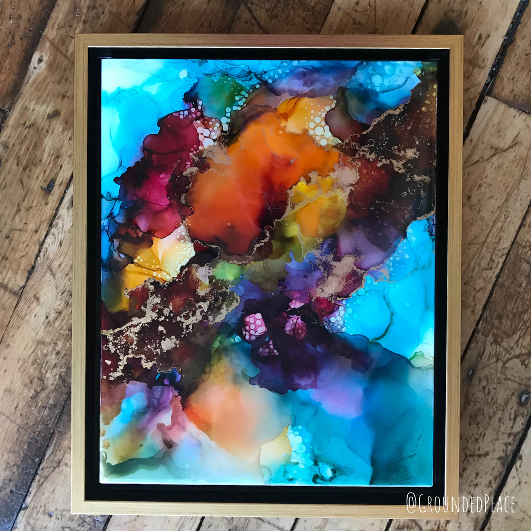 Release'' | Original Alcohol Ink Abstract Painting | 11
