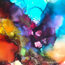 Load image into Gallery viewer, Release&#39;&#39; | Original Alcohol Ink Abstract Painting | 11&quot; x 14&quot;
