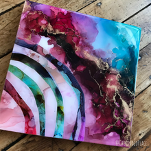 Load image into Gallery viewer, &#39;New Beginning&#39; | Alcohol Ink | Abstract Painting | 10&quot; x10&quot;
