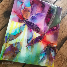 Load image into Gallery viewer, &#39;Trippy&#39; | Alcohol Ink | Fluid Art | Wall Art | Abstract Painting | 8&quot; x 10&quot; | Unframed
