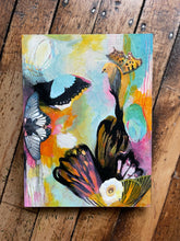 Load image into Gallery viewer, &#39;Roots and Wings&#39; | Acrylic Collage | Abstract Painting | 8&quot; x 10&quot;

