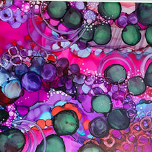 Load image into Gallery viewer, Original Alcohol Ink Abstract Painting | 11&quot; x 14&quot; (matted to 16&quot; x 20&quot;)
