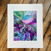 Load image into Gallery viewer, Original Alcohol Ink Abstract Painting | 8&quot; x 10&quot; (matted to 11&quot; x 14&quot;)
