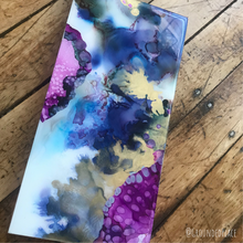 Load image into Gallery viewer, &#39;Viv&#39; | Original Alcohol Ink Abstract Painting | 6&quot;x12&quot;
