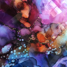 Load image into Gallery viewer, &#39;Breakthrough&#39; | Original Alcohol Ink Abstract Painting | 11&quot; x 14&quot;
