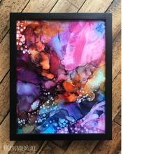 Load image into Gallery viewer, &#39;Breakthrough&#39; | Original Alcohol Ink Abstract Painting | 11&quot; x 14&quot;
