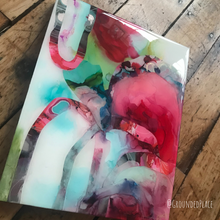 Load image into Gallery viewer, &#39;The Storm or the Rainbow?&#39; | Alcohol Ink Abstract Painting | 8&quot; x 10&quot;
