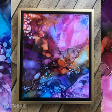Load image into Gallery viewer, &#39;Breakthrough&#39; | Original Alcohol Ink Abstract Painting | 11&quot; x 14&quot;
