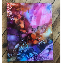 Load image into Gallery viewer, &#39;Breakthrough&#39; | Original Alcohol Ink Abstract Painting | 11&quot; x 14&quot;
